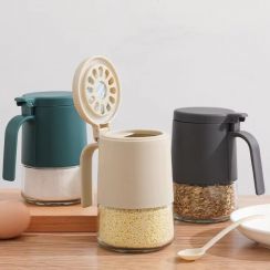 21Pcs Glass Seasoning Bottle Kitchen Spice Jars