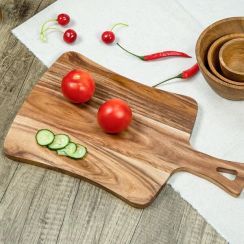 4Pcs Kitchen Personalized Wooden Cutting Board with Handle