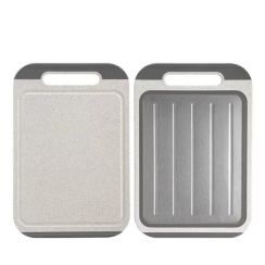 6Pcs Stainless Steel and PP Double Sided Cutting Board 
