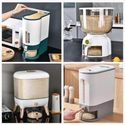 Wholesale of Household Kitchen Rice Storage Bucket with Measuring Cup